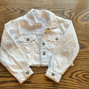 White Zara jean jacket